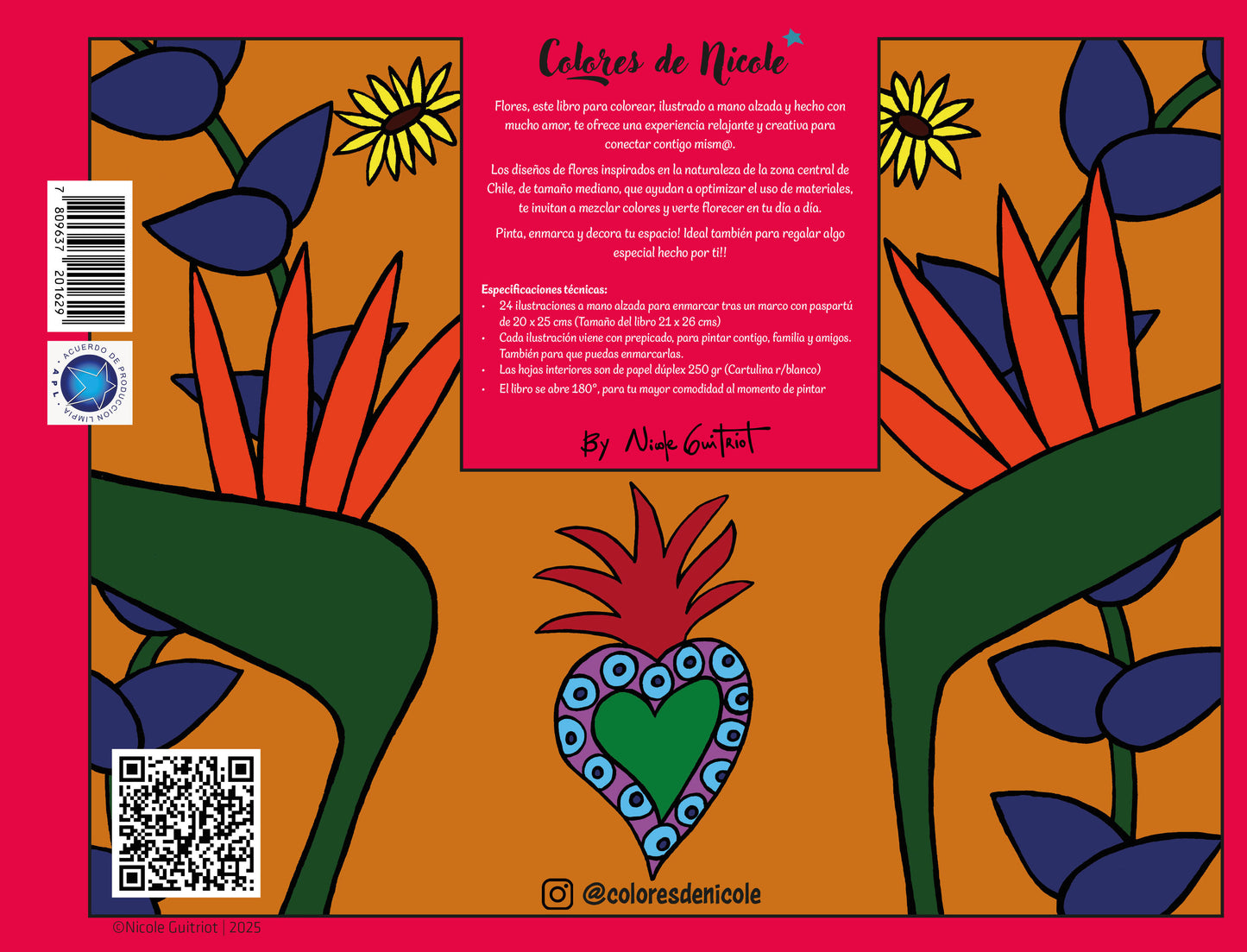 Libro para Colorear - Flores
