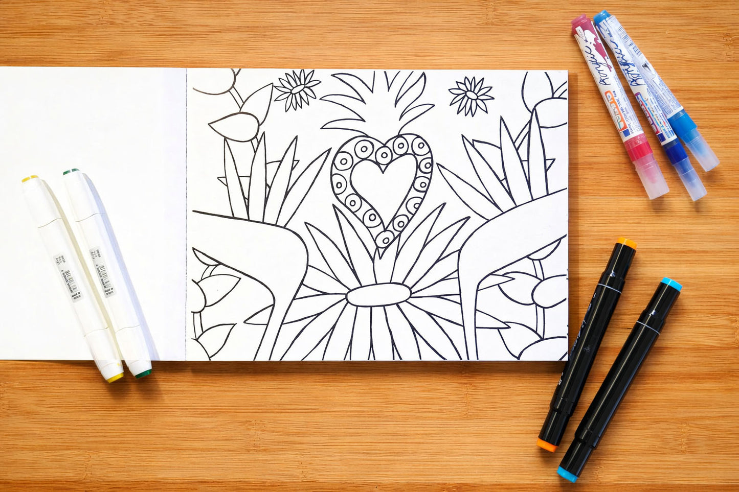 Pack Creativo: Art Book Flores + Mon Petit