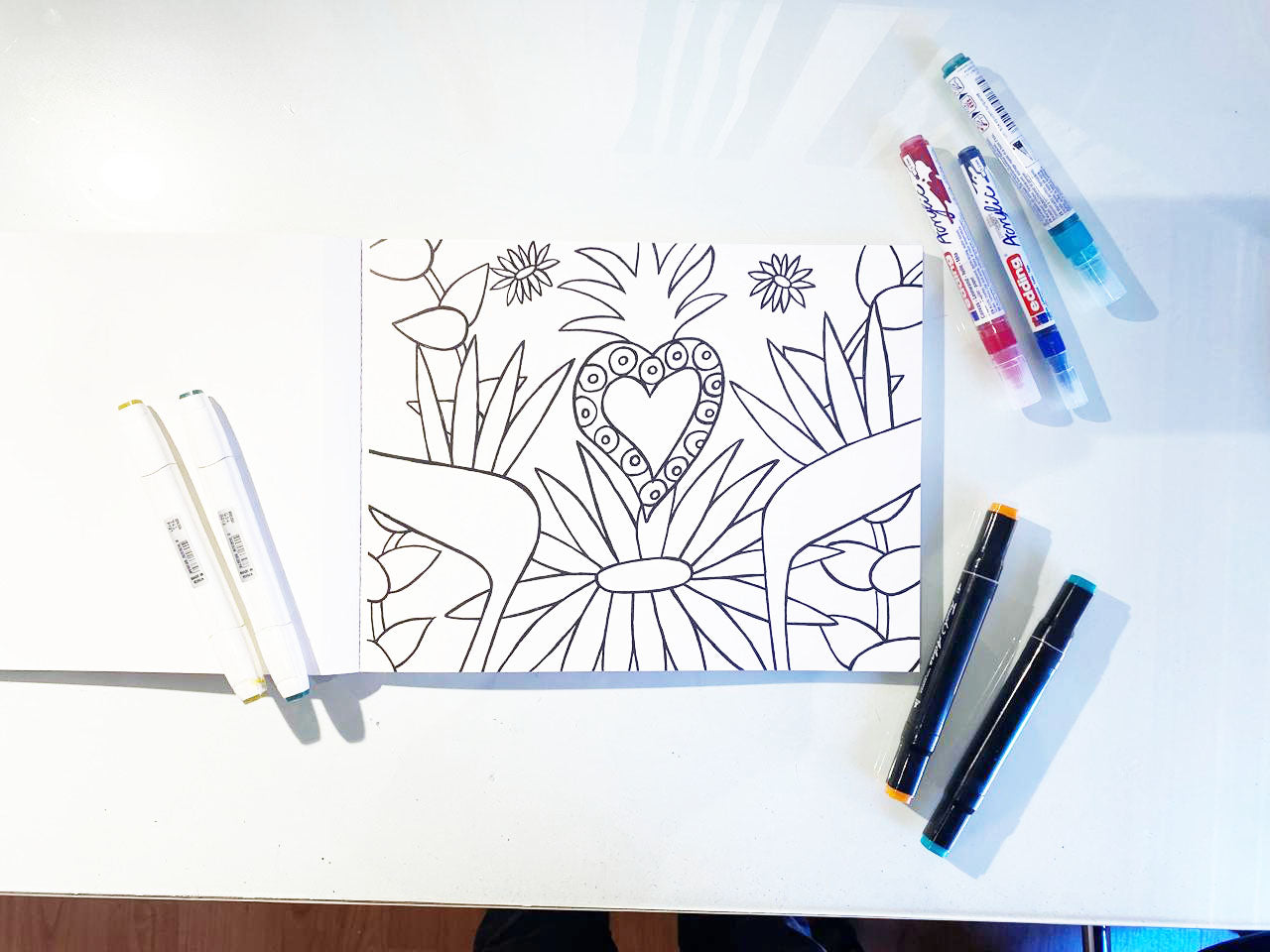 Libro para Colorear - Flores